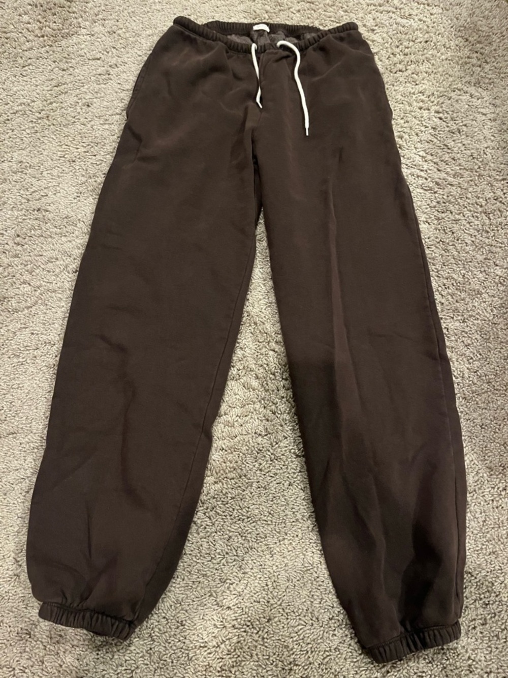 Brandy Melville Dark Brown Drawstring Joggers
